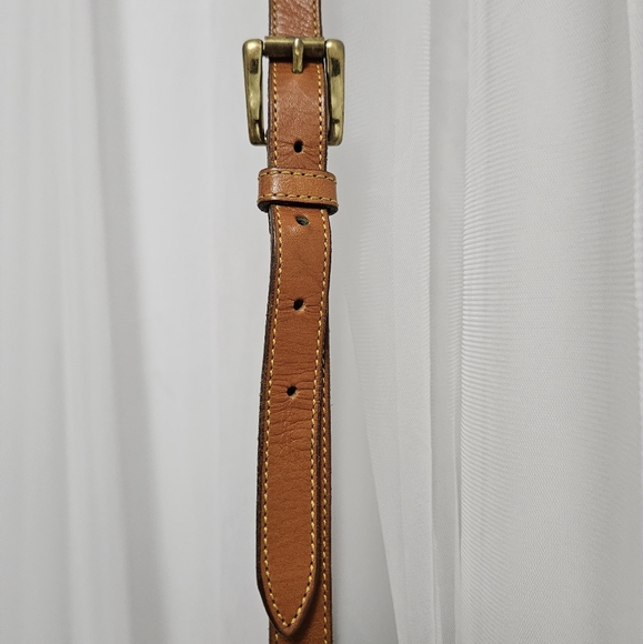 Dooney & Bourke Tan and Cream Leather Crossbody Bag - Picture 9 of 12